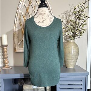 GAP Green Crew Neck Sweater Soft Knit Relaxed Fit